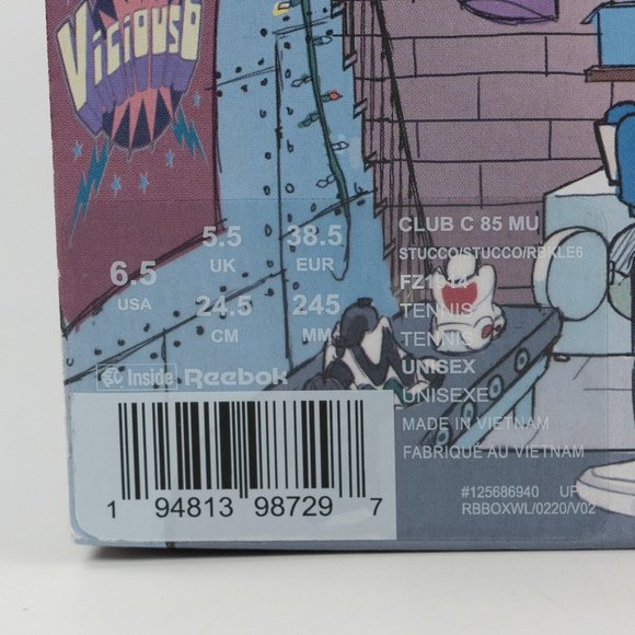 Reebok Club C 85 x Illumination's Minions Vicious 6 FZ1914 Suede Leather Sneaker - Picture 10 of 13